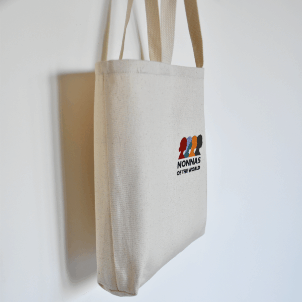 Embroidered Twill Tote – Natural   - Image 5