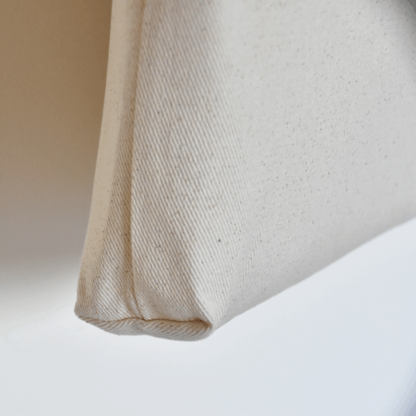 Embroidered Twill Tote – Natural   - Image 4