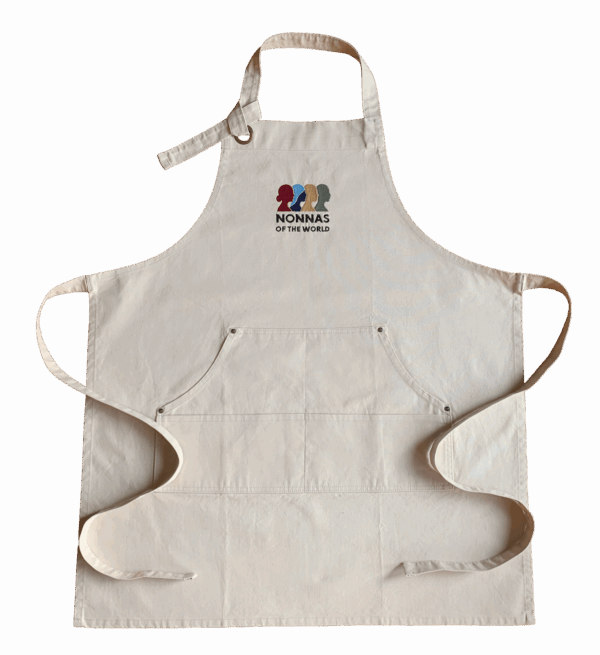 Premium Embroidered Apron – Cream 