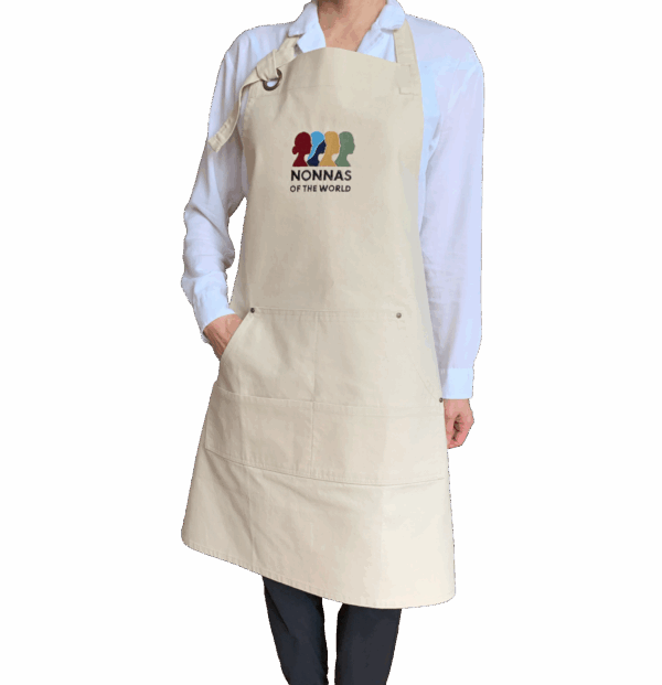 Premium Embroidered Apron – Cream  - Image 5